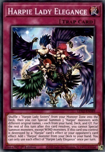 Harpie Lady Elegance (LDS2-EN089)