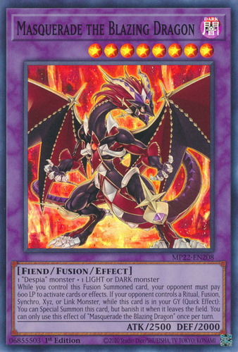 Masquerade the Blazing Dragon (MP22-EN208)